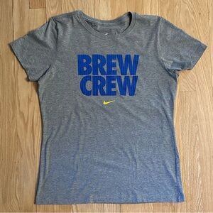 Women’s Milwaukee Brewers Brew Crew Slim Fit T-Shirt, Size XL